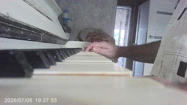 Пианино: Музыкальное упражнение - гамма Фа-мажор