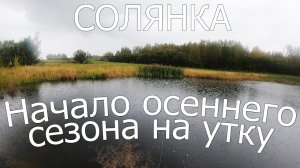 Осенняя охота на водоплавающую дичь с подхода