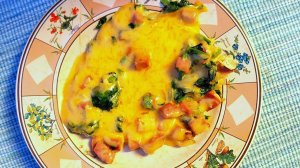 Завтрак со шпинатом! Нежный, сливочной вкус.