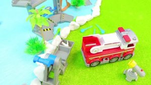 Щенячий патруль большой экскаватор, самолет и грузовики🚚 игрушки пожарных машин для детей