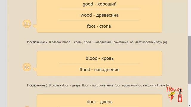 Английский язык. Чтение сочетаний CH, SH, TH, OO, OOR смотреть онлайн