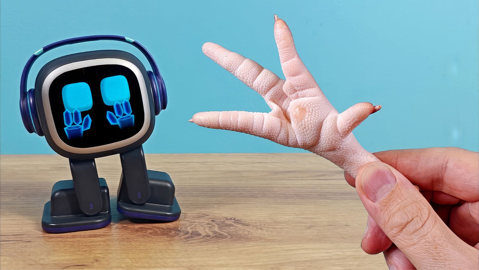 Что если показать роботу Emo странные предметы? смотреть онлайн
