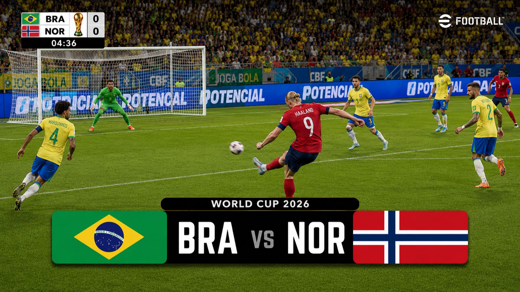 Бразилия — Норвегия | World Cup 2026 | WC26 Football Match | eFootball Gameplay смотреть онлайн