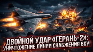 🔥 Россия обрушила «Герань-2» на логистику ВСУ - двойной удар разрушил главные артерии снабжения