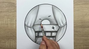 Как нарисовать простой пейзаж. Рисование пейзажа карандашом