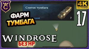 НАШЁЛ ФАРМ СЛИТКОВ ТУМБАГА! 17 Windrose без прокачки HP