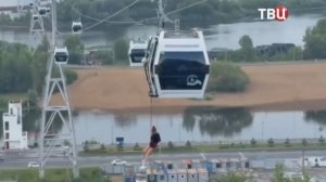 В Нижнем Новгороде остановилась канатная дорога: людей спускали на тросах