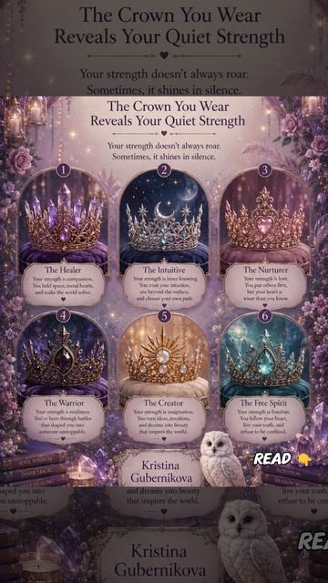 👑 CHOOSE A CROWN 👑  ✨ The Crown You Wear Reveals Your Quiet Strength ✨