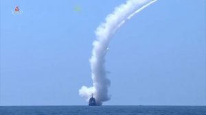 ❗️В КНДР провели испытательный запуск стратегических крылатых ракет с борта эсминца