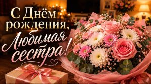 С Днём Рождения, Любимая Сестра! 🌷 Душевная Песня