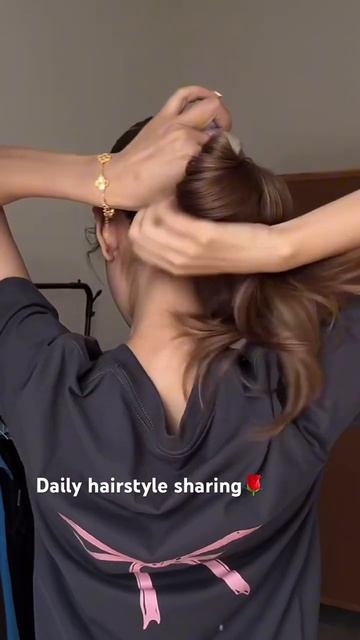 Super simple daily hairstyle👍