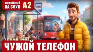 Чужой телефон. Весёлый рассказ (уровень А2). Английский на слух.