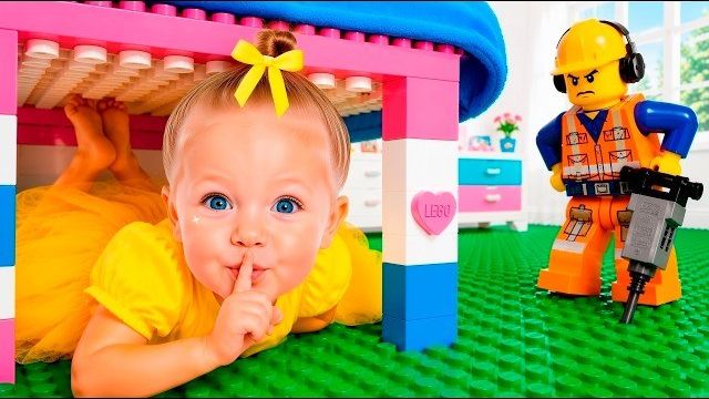 LEGO-комната для Евы! Вся мебель сделана из кубиков смотреть онлайн