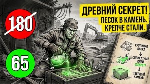 Как превратить сыпучий песок в монолитный камень прочнее стали: секрет 1627 года