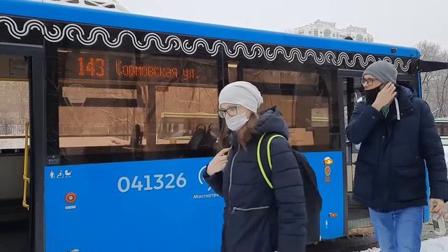 Автобус Лиаз-5292.65(041326) следует по маршруту 143 смотреть онлайн