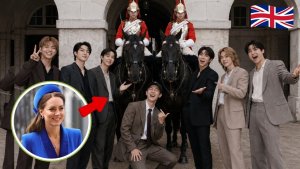 Сообщается, что принцесса Кэтрин была среди встречающих группу BTS в Лондоне!