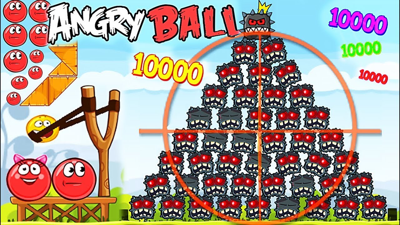 99999 БОССОВ КВАДРАТОВ И КРАСНЫЙ ШАРИК в Энгри Бердз ! Red Ball 4 in Angry Birds Мультик про шар ! смотреть онлайн