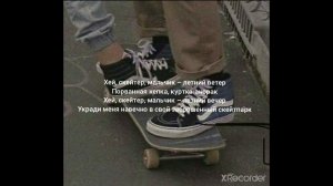 Алёна Швец-текст песни СКЕЙТЕР (караоке)