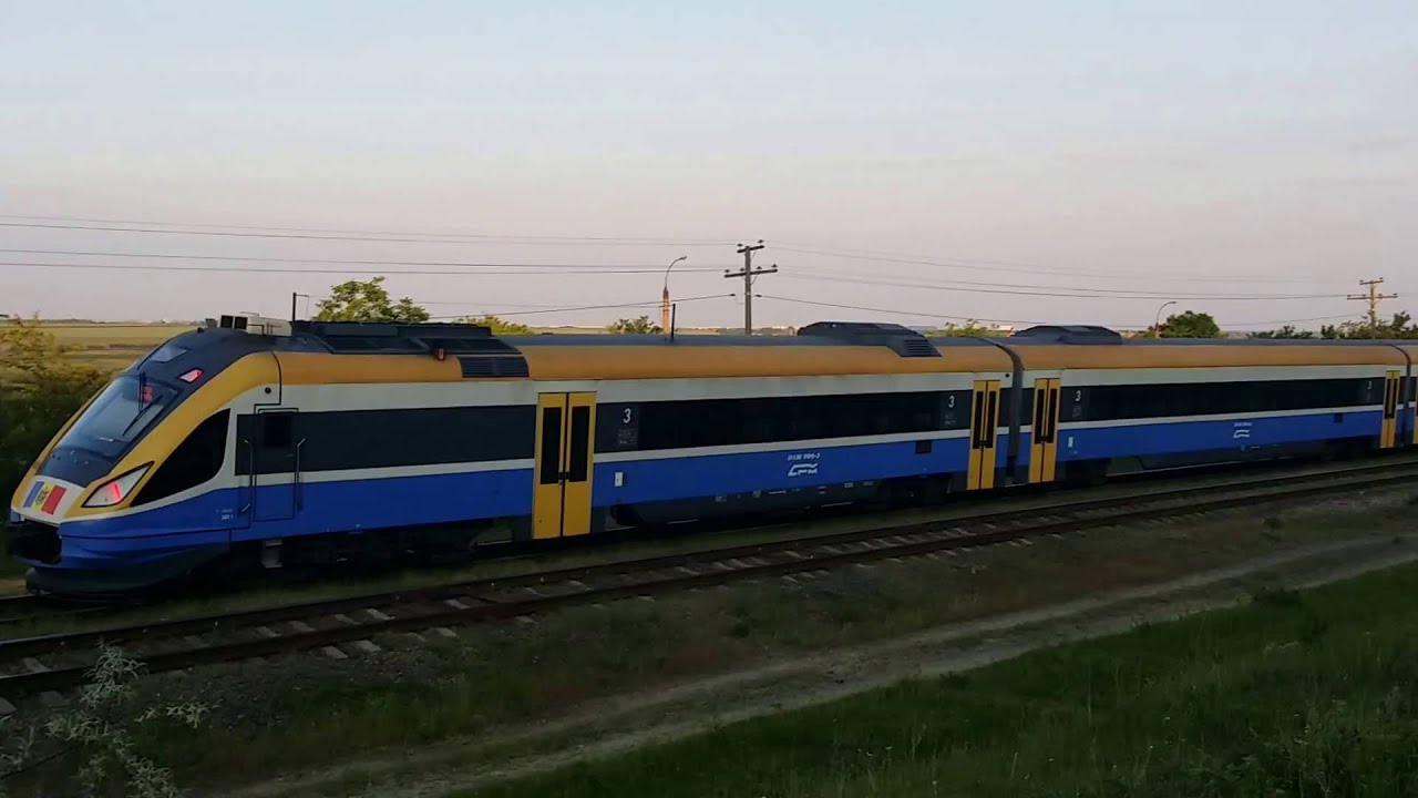 Дизель-поезд D1M-004 сообщением Кишинёв - Варница смотреть онлайн