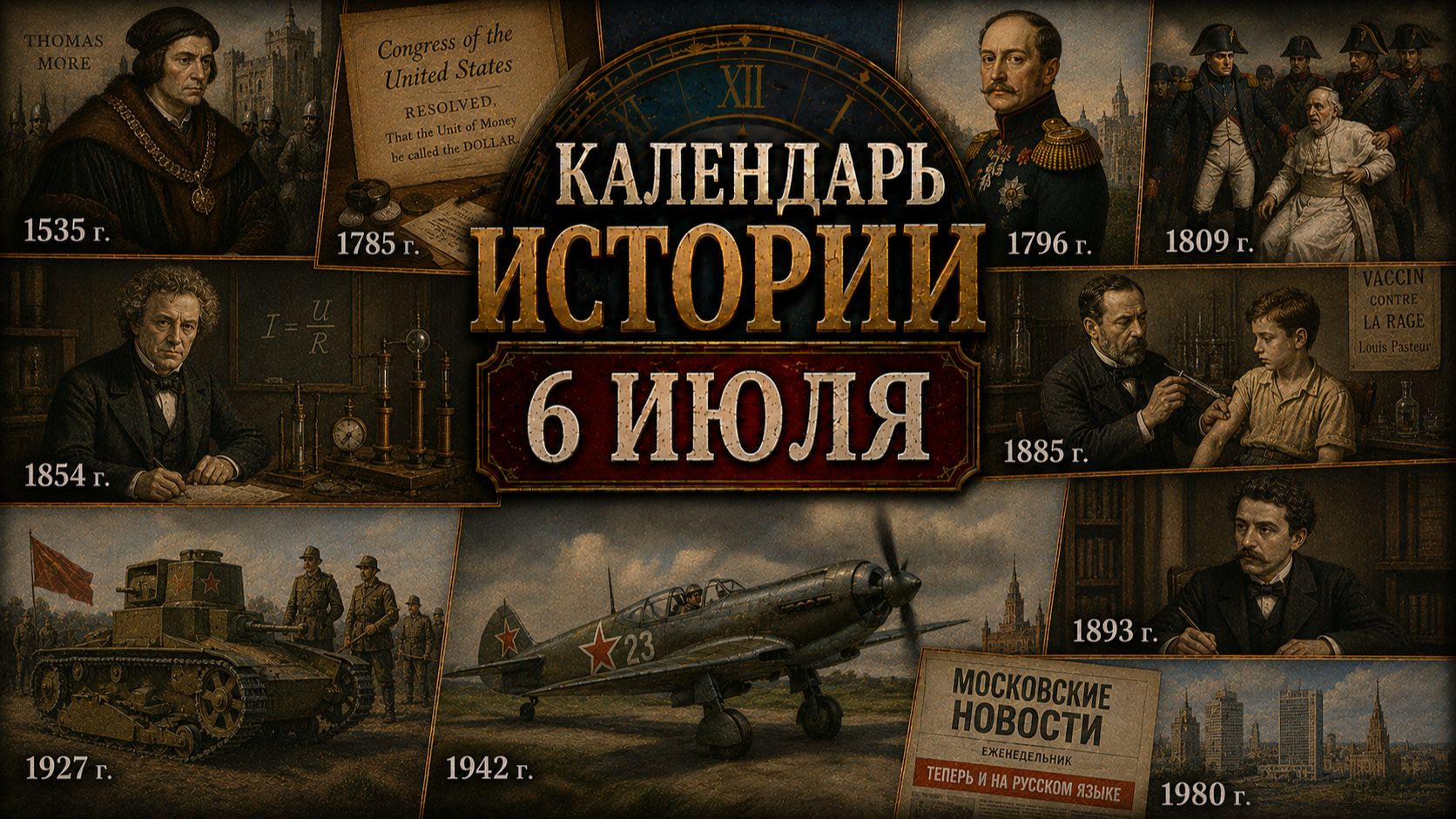 КАЛЕНДАРЬ ИСТОРИИ июль 2026