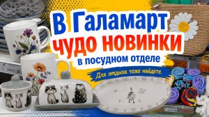 Прекрасные новинки Галамарт среди посуды, можно выбрать товары для отдыха