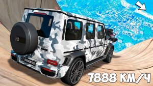 Спуск с горы без тормозов на чит тачках в ГТА 5! Эксперимент в GTA 5 Online