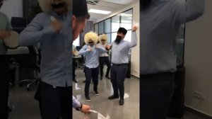 Поздравление в офисе от сотрудников пародия Чёрные глаза