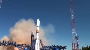 Пуск ракеты-носителя Союз 2.1Б с космодрома Плесецк