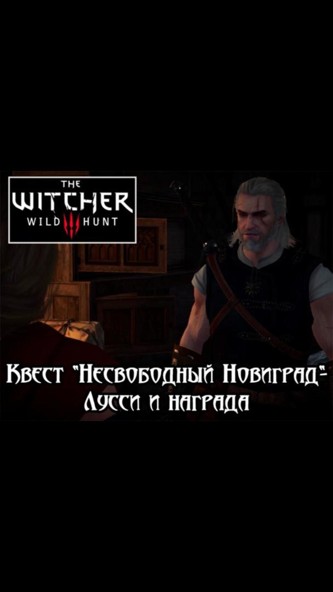 Лусси и награда- квест "Несвободный Новиград" | #witcher3 #games #rpg