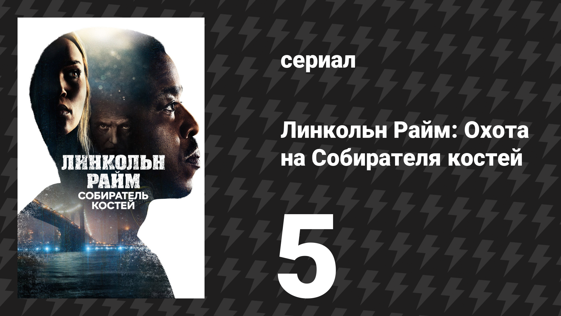 Линкольн Райм: Охота на Собирателя костей 5 серия «Игра началась» (сериал, 2020)