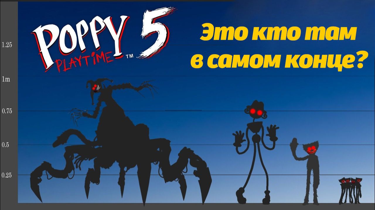 Сравнение размеров монстров Poppy Playtime! + немного фан в конце от ScaleVerse и Buggy Huggy RUSDUB смотреть онлайн