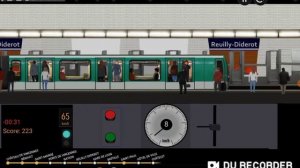 Paris Metro Simulator. Поездка на метропоезде MF-01 по 1 линии.
