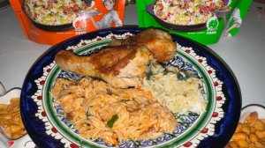 Куриные ножки и рис быстрого приготовления, очень даже удобно.