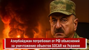 Азербайджан потребовал от РФ объяснений за уничтожение объектов SOCAR на Украине