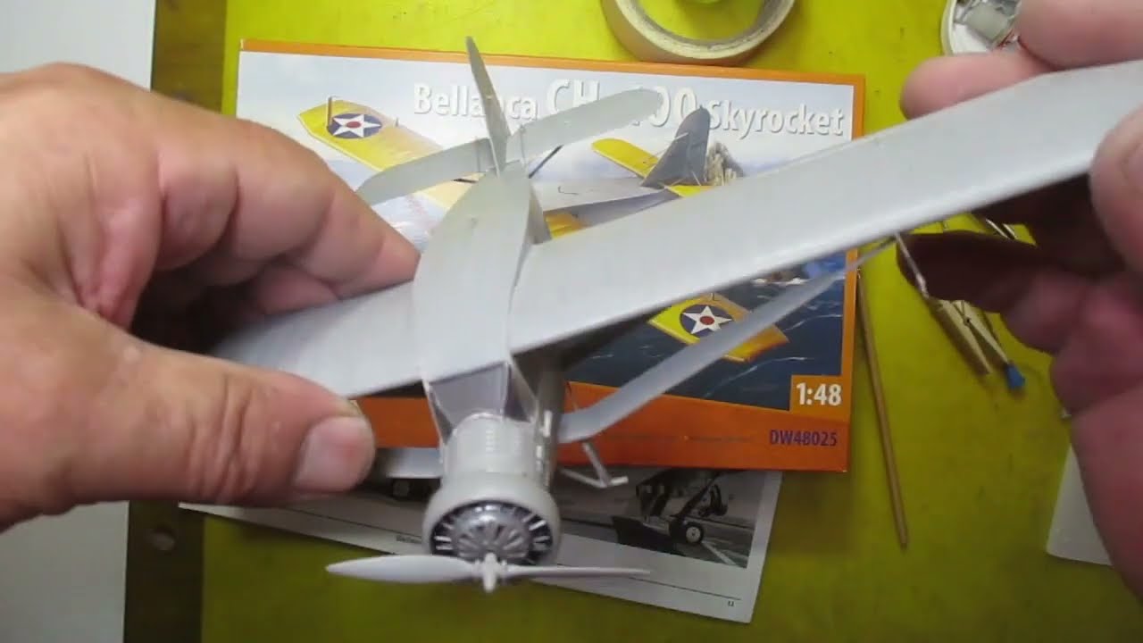 Bellanca CH-400 Skyrocket 1:48. Постройка (часть третья). смотреть онлайн