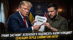 💀 Сенсация перед НАТО: Трамп после разговора с Путиным заставит Зеленского сдаться?