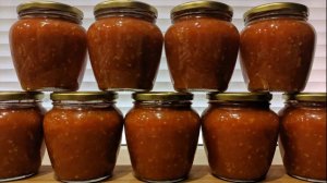 АДЖИКА из Кабачков Домашняя Очень Вкусная! КАБАЧКОВАЯ АДЖИКА на зиму. Очень простой рецепт