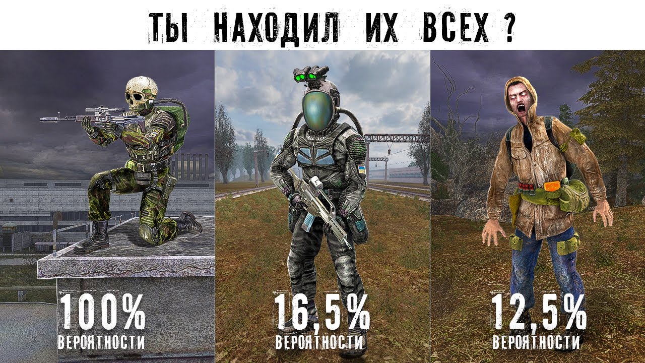 12 САМЫХ РЕДКИХ НПС - stalker смотреть онлайн