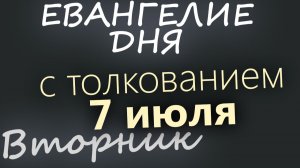 7 июля Вторник Рождество Иоанна Предтечи Евангелие дня 2026 с толкованием