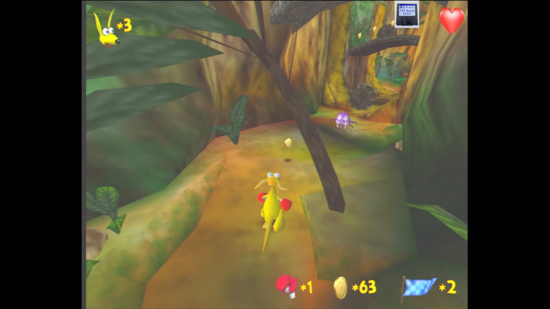 Kao the Kangaroo (2001) Voodoo2 SLI retro pc gameplay