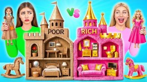Строим Удивительный Кукольный Домик Дорогой vs Дешевый Челлендж _ Крутые Творческие Лайфхаки