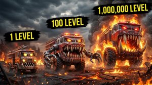ИЩЕМ И ЛОВИМ ПОЖАРНУЮ МАШИНУ ПОЖИРАТЕЛЬ! ЭВОЛЮЦИЯ МОНСТРА: ОТ 1 ДО 1,000,000 УРОВНЯ! Гоша и Чич.