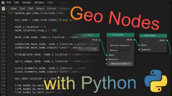 Master the Basics of Blender Python for Geo Nodes in Just One Video смотреть онлайн