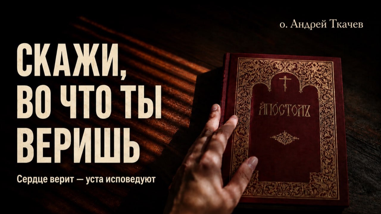 Сердцем веруют к праведности, а устами исповедуют ко спасению. смотреть онлайн