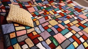 Лоскутное одеяло «Витражи». DIY Соединение блоков