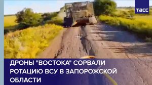 Дроны «Востока» сорвали ротацию ВСУ в Запорожской области
