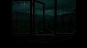 ШУМ ДОЖДЯ И ГРОЗЫ У ОТКРЫТОГО ОКНА 🌧️ БЫСТРО УСНУТЬ И ПОГРУЗИТЬСЯ В ГЛУБОКИЙ СОН