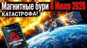 Магнитные бури 8 Июля 2026 года: Останемся ли мы без интернета и связи в ближайшие сутки