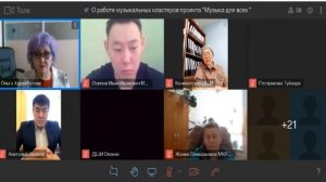 Онлайн совещание «Музыка для всех»: итоги и развитие работы музыкальных кластеров Якутии» 17.02.2023