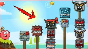 ☑️Red Ball 4 Gameplay ¨HACK Level¨ (Ios, Android) Несносный красный шарик🆚квадрат от Спуди !